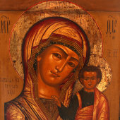 Икона Божией Матери «Казанская», Россия, Гуслицы, 19 в.