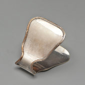 Антикварный столовый прибор, щипцы для спаржи с пружинным механизмом, посеребренный металл, Европа, 1-я пол. 20 в.