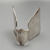 Антикварный столовый прибор, щипцы для спаржи с пружинным механизмом, посеребренный металл, Европа, 1-я пол. 20 в.