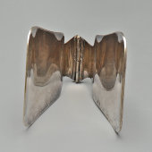 Антикварный столовый прибор, щипцы для спаржи с пружинным механизмом, посеребренный металл, Европа, 1-я пол. 20 в.