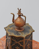 Антикварный письменный прибор, чернильница «Араб с ружьем», венская бронза, фабрика Бергмана, кон. 19 в.