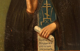 Старинная деревянная икона «Святой Иоанн Лествичник», Центральная Россия, 1890-е