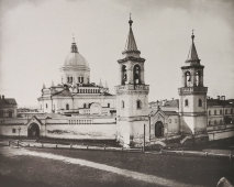Старинная фотогравюра «Ивановский монастырь», фирма «Шерер, Набгольц и Ко», Москва, 1882 г.