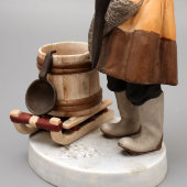 Старинная фарфоровая статуэтка «Водонос», бисквит, Россия, завод Гарднера, 19 век
