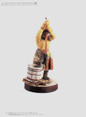 Старинная фарфоровая статуэтка «Водонос» (Ледоруб), бисквит, Россия, завод Гарднера, 19 век
