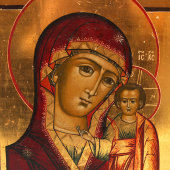 Икона Божией Матери «Казанская», Россия, Урал, сер. 19 в.