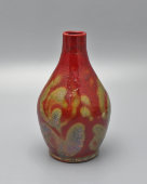 Старинная декоративная ваза с растительным узором, керамика, Россия, нач. 20 в.