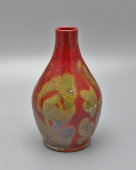 Старинная декоративная ваза с растительным узором, керамика, Россия, нач. 20 в.