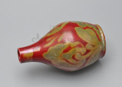 Старинная декоративная ваза с растительным узором, керамика, Россия, нач. 20 в.