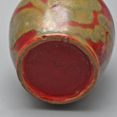 Старинная декоративная ваза с растительным узором, керамика, Россия, нач. 20 в.