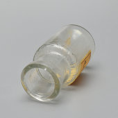 Антикварный медицинский, косметический флакон с этикеткой «Вазелин», стекло, Россия, до 1917 г.