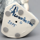 Авторская скульптура «Мальчик в новогоднем костюме зайчика», скульптор Асиновский И. А., Санкт-Петербург, 2015 г.