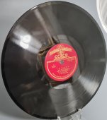 Советская старинная пластинка 78 оборотов для граммофона с песнями Ф. Онгаро: «Помнишь время» и «Гитана».