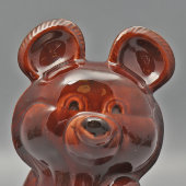Статуэтка «Мишка Олимпийский», фаянс, Шахтинский завод, 1980 г.