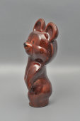 Статуэтка «Мишка Олимпийский», фаянс, Шахтинский завод, 1980 г.
