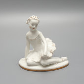 Статуэтка «Машенька» (Юная балерина), скульптор Велихова С. Б., ЛФЗ, 1950-60 гг.