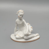 Статуэтка «Машенька» (Юная балерина), скульптор Велихова С. Б., ЛФЗ, 1950-60 гг.
