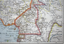 Старинная карта «Верхняя Гвинея и западный Судан», Большая энциклопедия, Россия, к. 19, н. 20 вв.