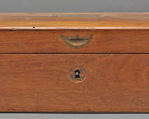 Большой старинный набор медицинских инструментов врача-хирурга в деревянном кейсе, компания «Дом Шарьер Коллен», Париж, Франция, г. Париж, 1900-й г.