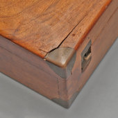 Большой старинный набор медицинских инструментов врача-хирурга в деревянном кейсе, компания «Дом Шарьер Коллен», Париж, Франция, г. Париж, 1900-й г.