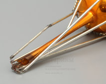 Верхушка, наконечник для елки, СССР, 1970-е, стекло.