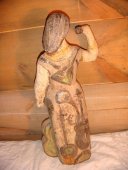 Скульптура «Девушка с гитарой», СССР, 1950-60 гг., керамика