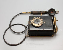 Старинный настенный дисковый телефонный аппарат, Европа, 1920-30 гг.