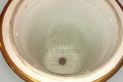 Напольная ваза, агитация, с подписью автора «В. И. Ленин», фарфор ЛФЗ