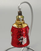 Винтажная ёлочная игрушка «Царь Дадон», персонаж «Сказки о золотом петушке», стекло, 1950-70 гг.