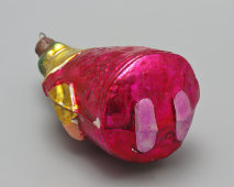 Винтажная ёлочная игрушка «Царь Дадон», персонаж «Сказки о золотом петушке», стекло, 1950-70 гг.