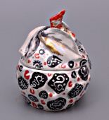 Фарфоровая масленка «Лимон», ЛФЗ, 1930-е годы, автор А. В. Щекотихина-Потоцкая