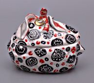 Фарфоровая масленка «Лимон», ЛФЗ, 1930-е годы, автор А. В. Щекотихина-Потоцкая