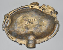 Старинная пепельница «Картежники», шпиатр, Франция, 1-я пол. 20 в.