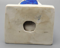 Комплект статуэток «Танцовщик П. А. Гусев в партии хана Гирея и балерина В. П. Васильева в партии Марии​ в балете «Бахчисарайский фонтан», скульптор Киселев А. А., фарфор,​ ЛЗФИ, 1956-67 гг.