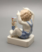 Авторская статуэтка «Малыш-бычок», скульптор Патов К. Л., художник Бернацкая М. В., Россия, 2000-е