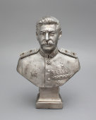 Бюст «И. В. Сталин», силумин, СССР, 1940-е