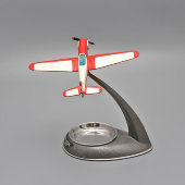 Сувенирная модель самолета ЯК-18П с пепельницей, подарок летчику, СССР, 1970-е