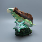 Советская фаянсовая статуэтка «Рыба», Конаково, 1970-80 гг.