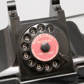 Советский дисковый телефон «Внимание! Ведение секретных переговоров запрещается», карболит, СССР, 1958 г.