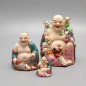 Набор фарфоровых статуэток «Буддийские божества», Китай, 2-я пол. 20 в.