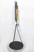 Старинные весы, контарь, безмен с чашей на цепях «Salters improved spring balance № 2», Англия, к. 19, н. 20 вв.