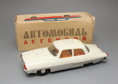 Советская игрушка «Легковой автомобиль», пластмасса, МПО «Спутник», Ленинград, 1970-е