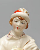 Статуэтка «Иван-царевич с Царевной-лягушкой», скульптор Коврижкин А. А., фарфор, Минский ФФЗ, 1957-60-е