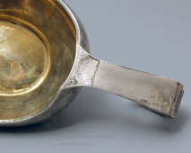 Серебряная икорница, СССР, серебро 875 пробы