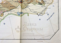 Старинная карта Забайкальской области с указанием участков проживания и хозяйственной деятельности, бумага, Россия, 1913 г.