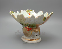 Советская фарфоровая сухарница «Ёжик», скульптор Чечулина Г. Д., Дулево, 1960-70 гг.