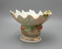 Советская фарфоровая сухарница «Ёжик», скульптор Чечулина Г. Д., Дулево, 1960-70 гг.