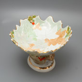 Советская фарфоровая сухарница «Ёжик», скульптор Чечулина Г. Д., Дулево, 1960-70 гг.