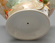 Советская фарфоровая сухарница «Ёжик», скульптор Чечулина Г. Д., Дулево, 1960-70 гг.