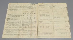 Старинный окладной лист на недвижимое имение, квитанция об уплате земельного налога в Российской империи, 1908 г.